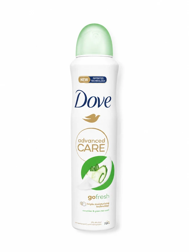 اسپری ضد تعریق داو مدل Advanced Care cucumber green tea زنانه انگلیسی