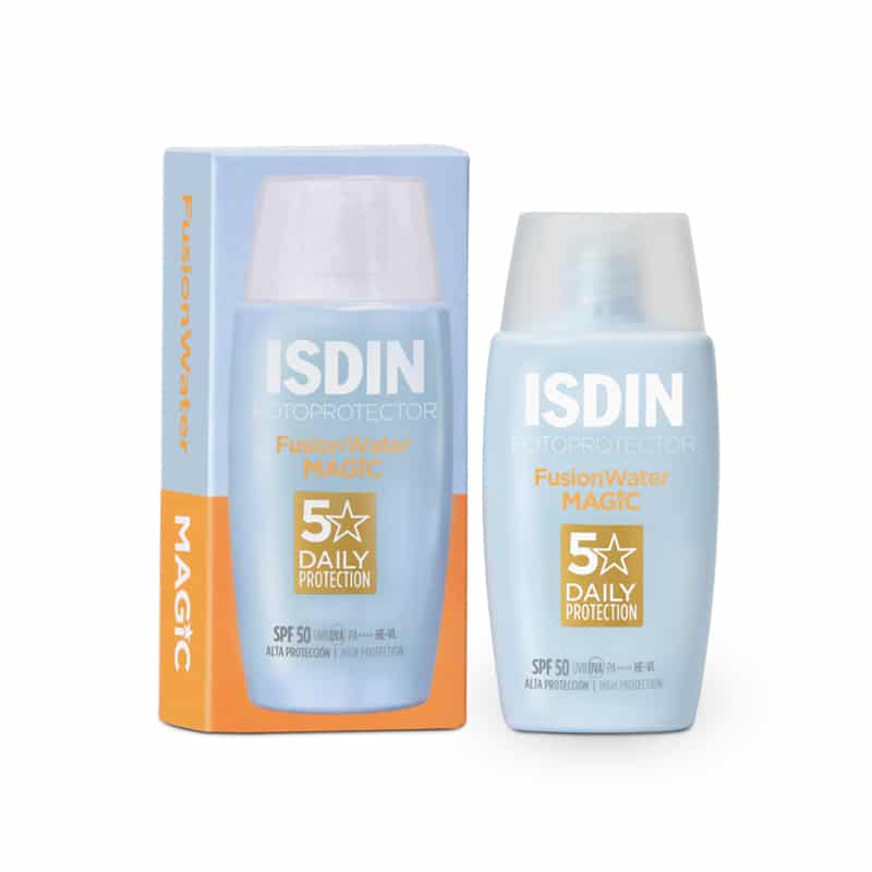 ضدآفتاب بی رنگ SPF 50 ایزدین ISDIN مدل Fusion Water Magic