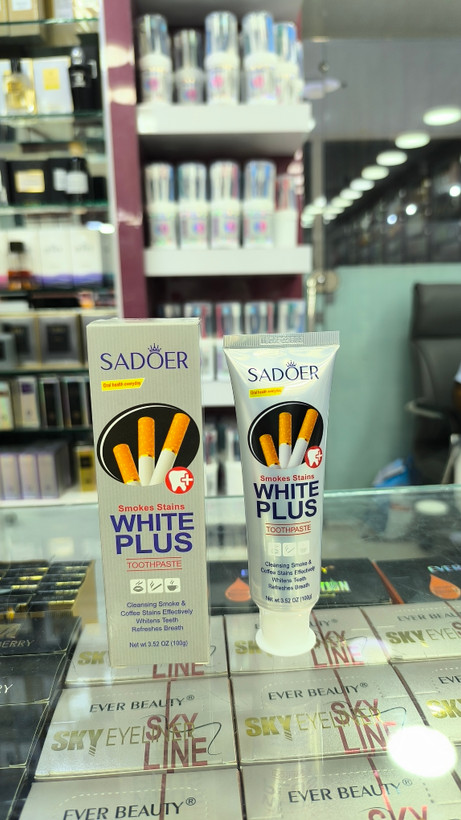 خمیردندان سفیدکننده SADOER White Plus مخصوص افراد سیگاری – 100 گرم