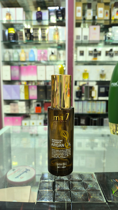 روغن آرگان مو مکس سون (Max7) مدل Moroccan Organics حجم 100 میلیلیتر | نرمکننده و براقکننده مو