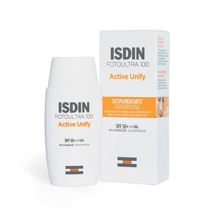 ضدآفتاب بی رنگ ایزدین ISDIN SPF 50 مدل Active Unify