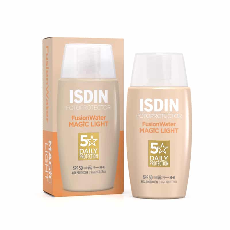 ضدآفتاب رنگی SPF 50 ایزدین ISDIN مدل Fusion Water Magic Light