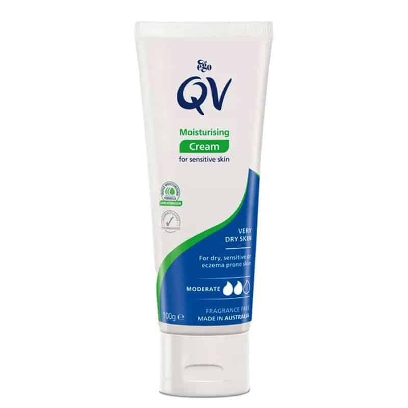 کرم مرطوب کننده و آبرسان قوی کیو وی QV مخصوص پوست خشک و حساس(100 گرم)